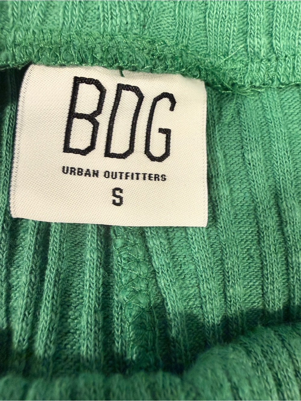 BDG Urban Outfitters Ribbed Flare Pants Green Size Small NWT Y2K - Picture 8 of 10